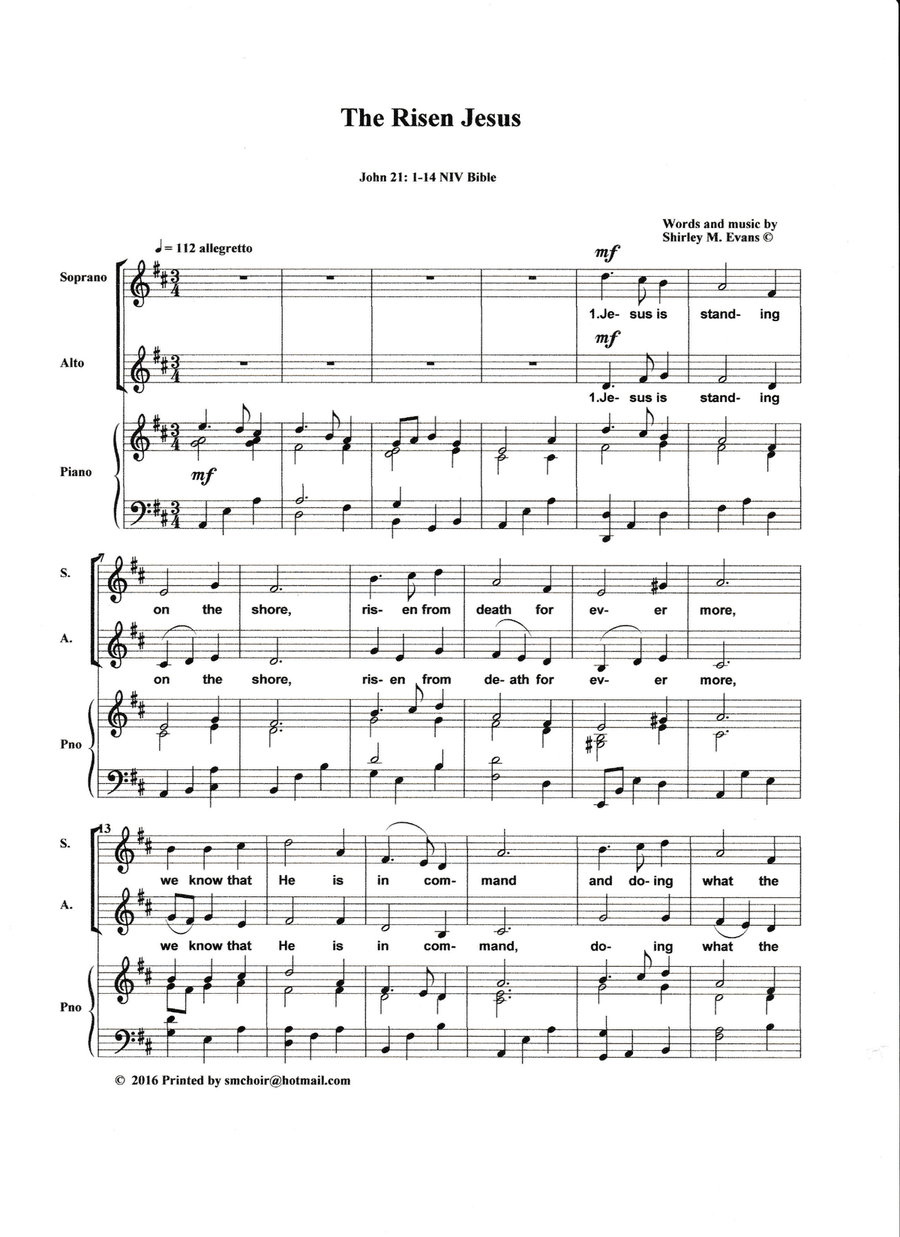 The Risen Jesus SA scores gallery preview page 2