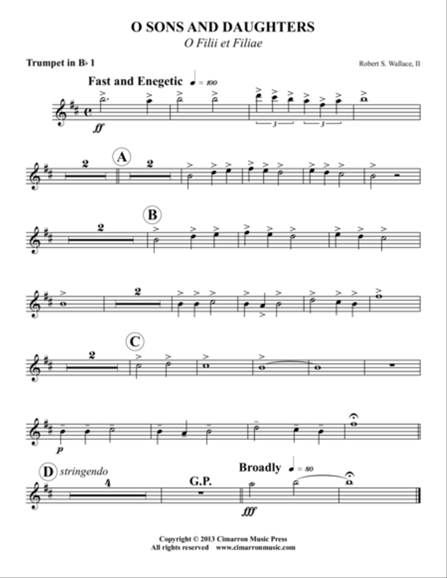 O Sons and Daughters O Sons and Daughters Organ scores gallery preview page 5