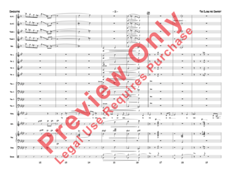 Too Close for Comfort Jazz Ensemble scores gallery preview page 18