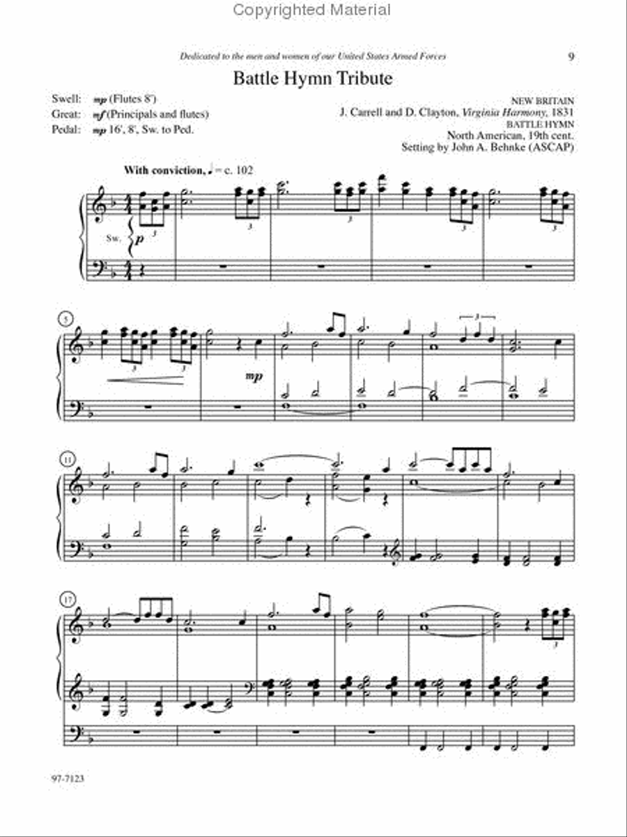 Five Preludes of Praise, Set 5 Organ scores gallery preview page 4