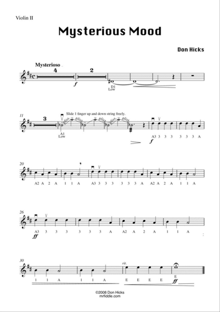 Mysterious Mood String Orchestra scores gallery preview page 6
