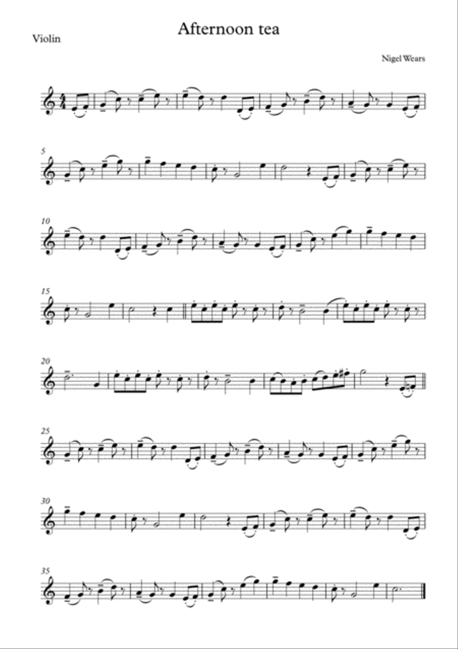 Afternoon Tea Piano Trio scores gallery preview page 4