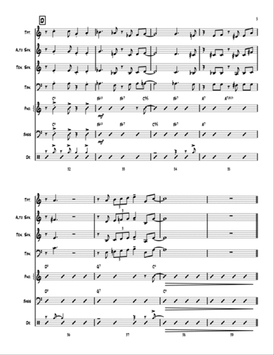 Yardbird Suite Jazz Ensemble scores gallery preview page 5