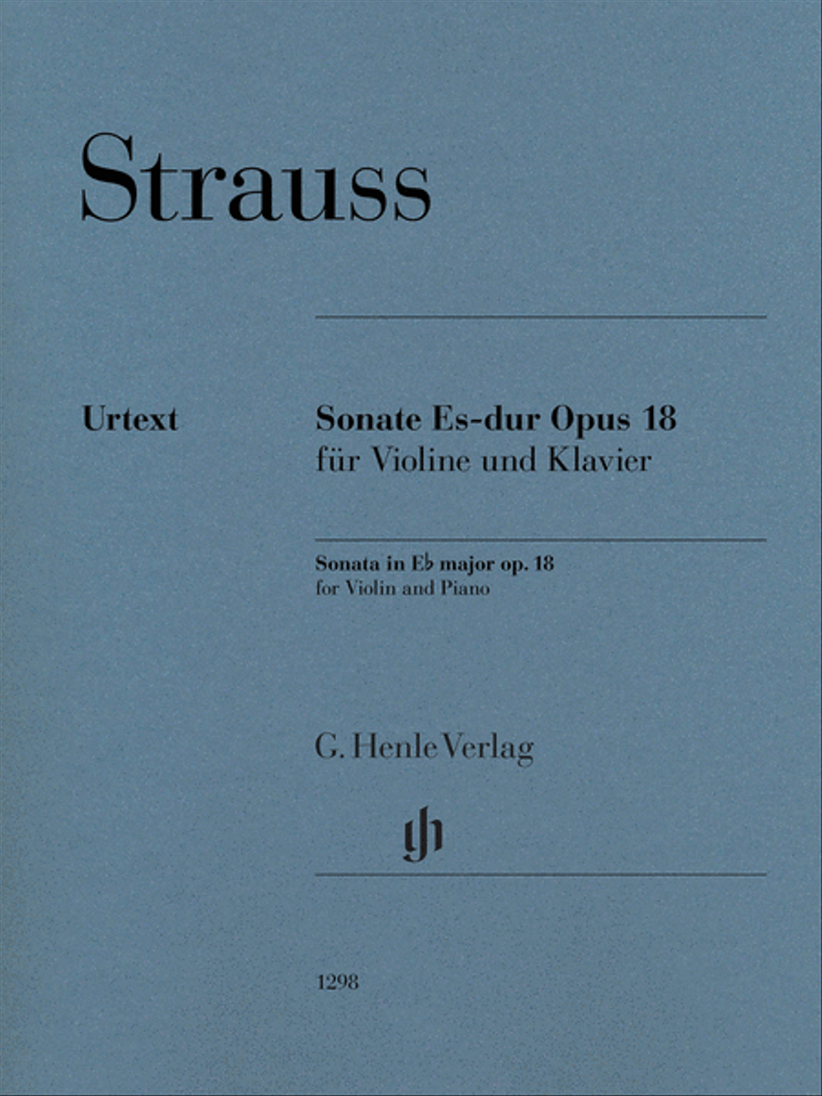 Violin Sonata in E-flat Major, Op. 18 Violin Solo scores gallery preview page 1