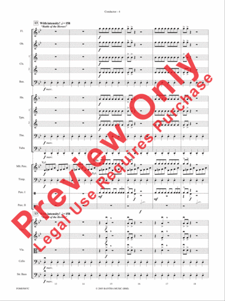 Selections from Star Wars: Episode III Revenge of the Sith Full Orchestra scores gallery preview page 6