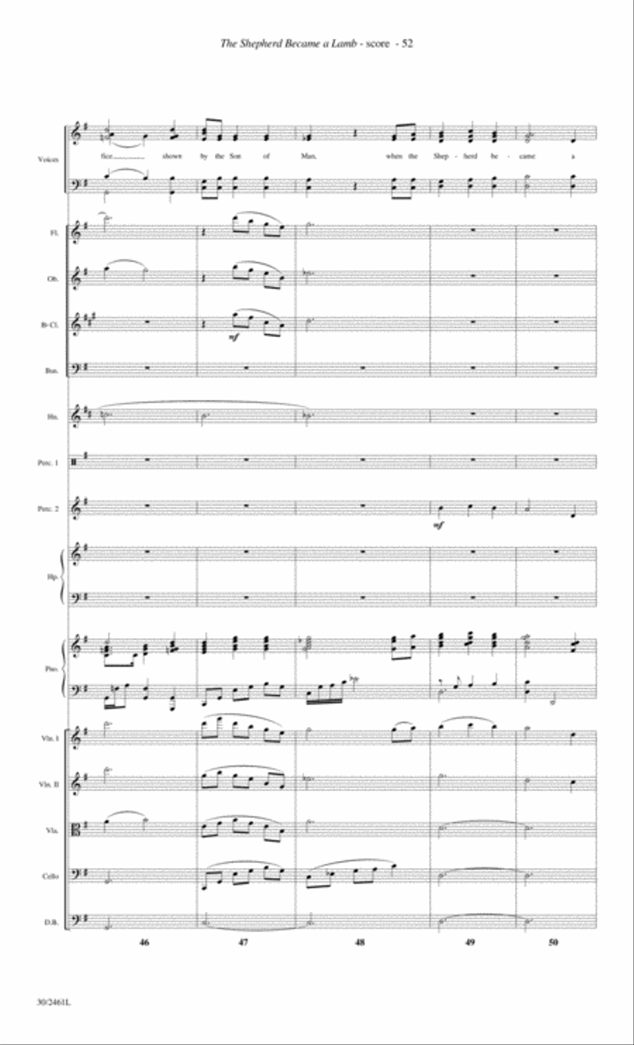Journey to the Cross - Orchestral Score and Parts Choir scores gallery preview page 54