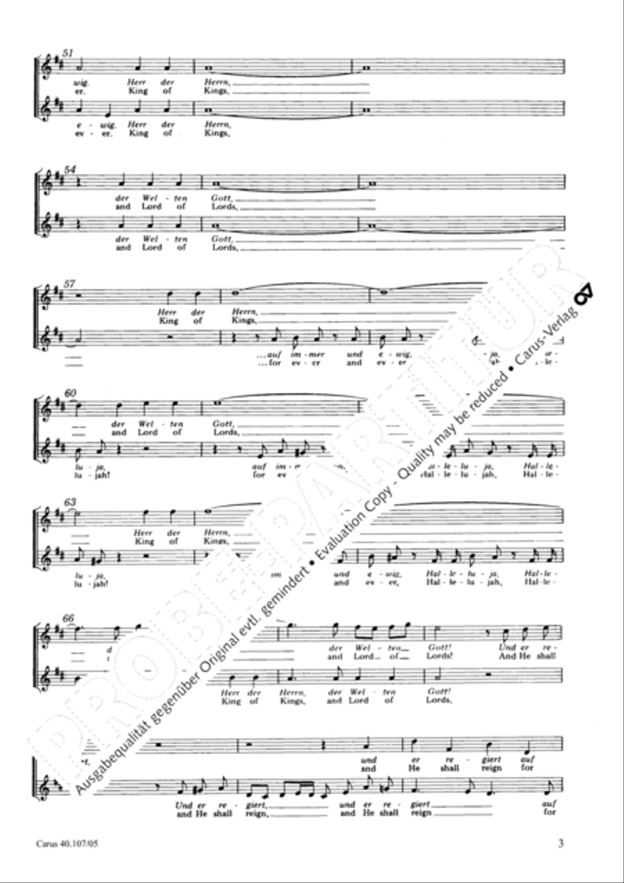 Halleluja (Jesus erschliesst uns die Schrift) 4-Part scores gallery preview page 4