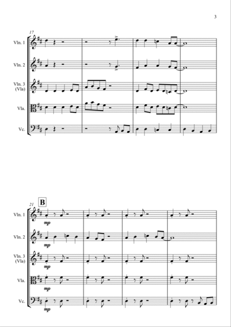 Old Joe Clark - for String Quartet String Quartet scores gallery preview page 4