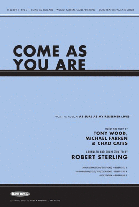Come As You Are (split-track performance/accompaniment CD)