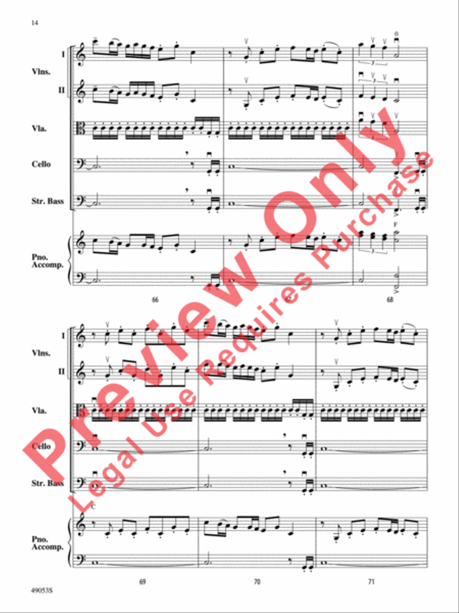 Bach to Rock String Orchestra scores gallery preview page 15