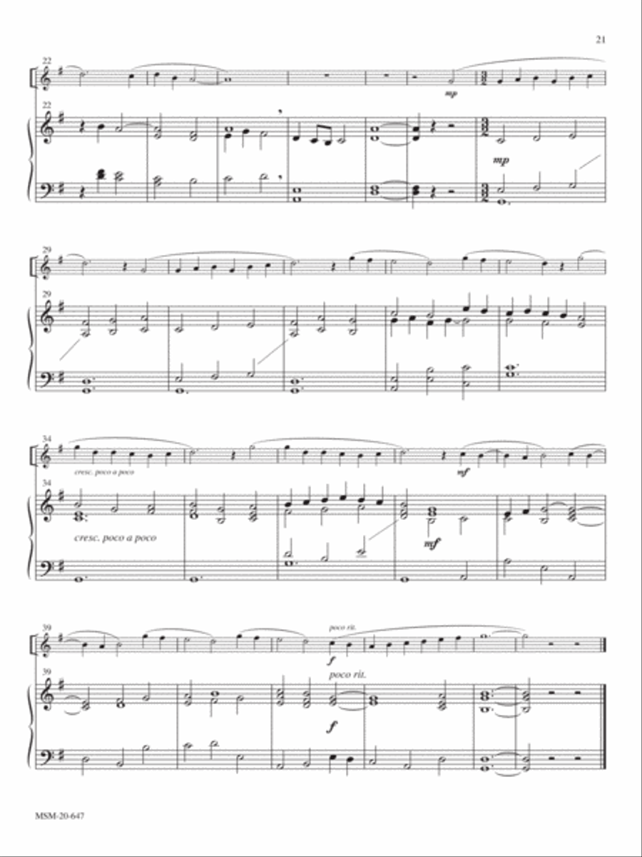 Praise God, from Whom All Blessings Flow Clarinet scores gallery preview page 2