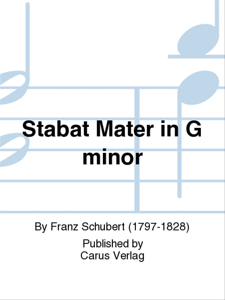 Stabat Mater in G minor Violin scores gallery preview page 1