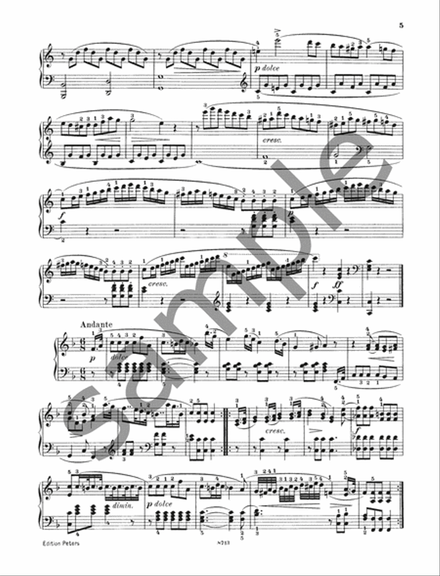 Sonatinas for Piano Piano scores gallery preview page 5