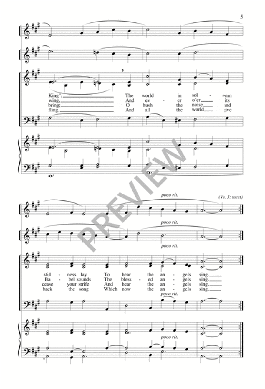 It Came upon the Midnight Clear 3-Part scores gallery preview page 5