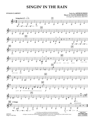 Singin' in the Rain (arr. Michael Brown) - Bb Bass Clarinet
