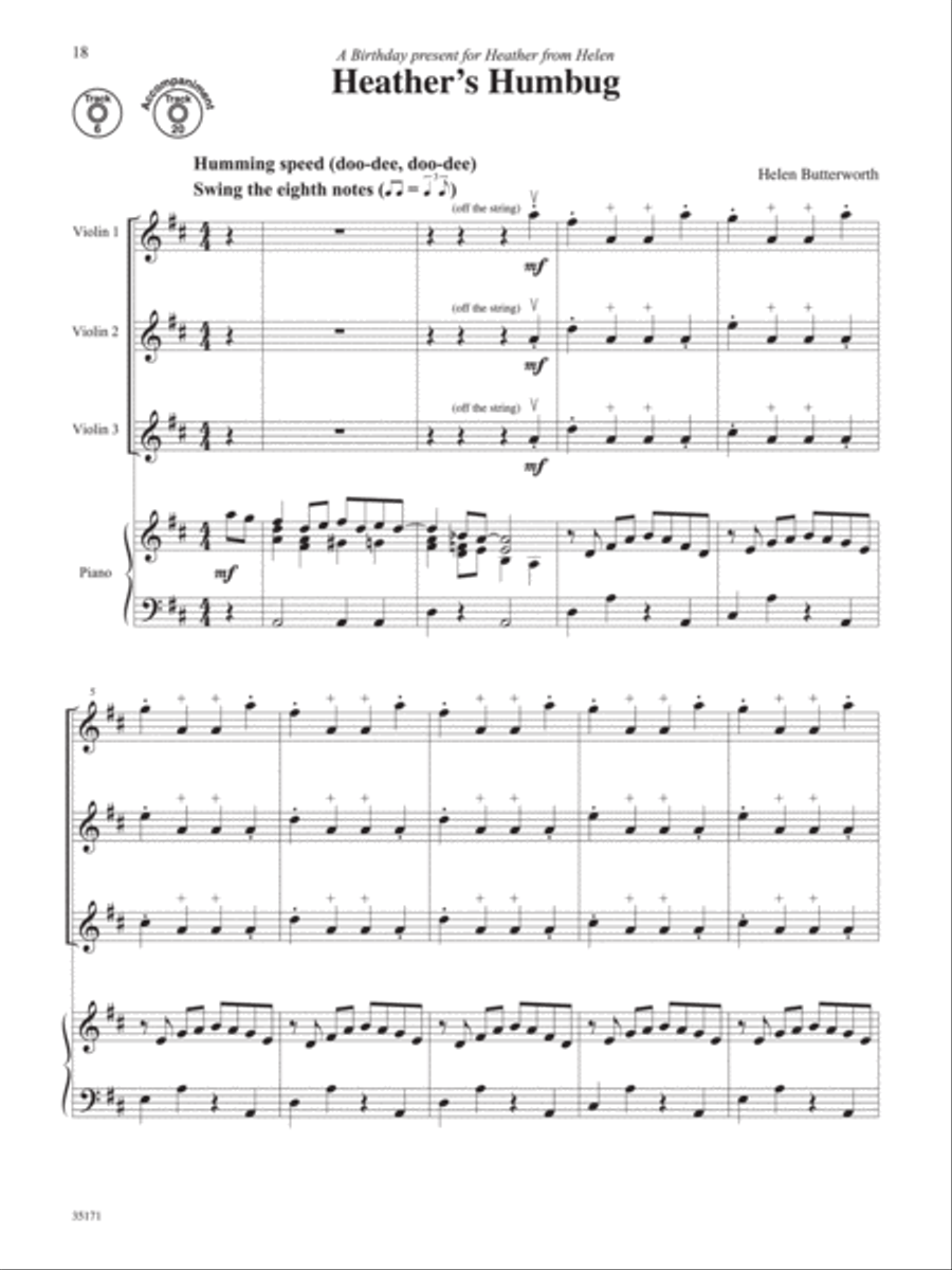 Gems for Violin Ensembles, Book 1 Violin scores gallery preview page 5