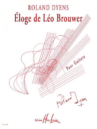 Book cover for Eloge De Leo Brouwer