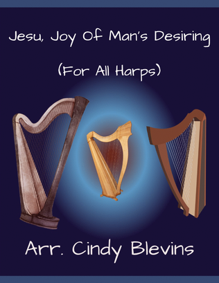 Jesu, Joy of Man's Desiring, for Lap Harp Solo
