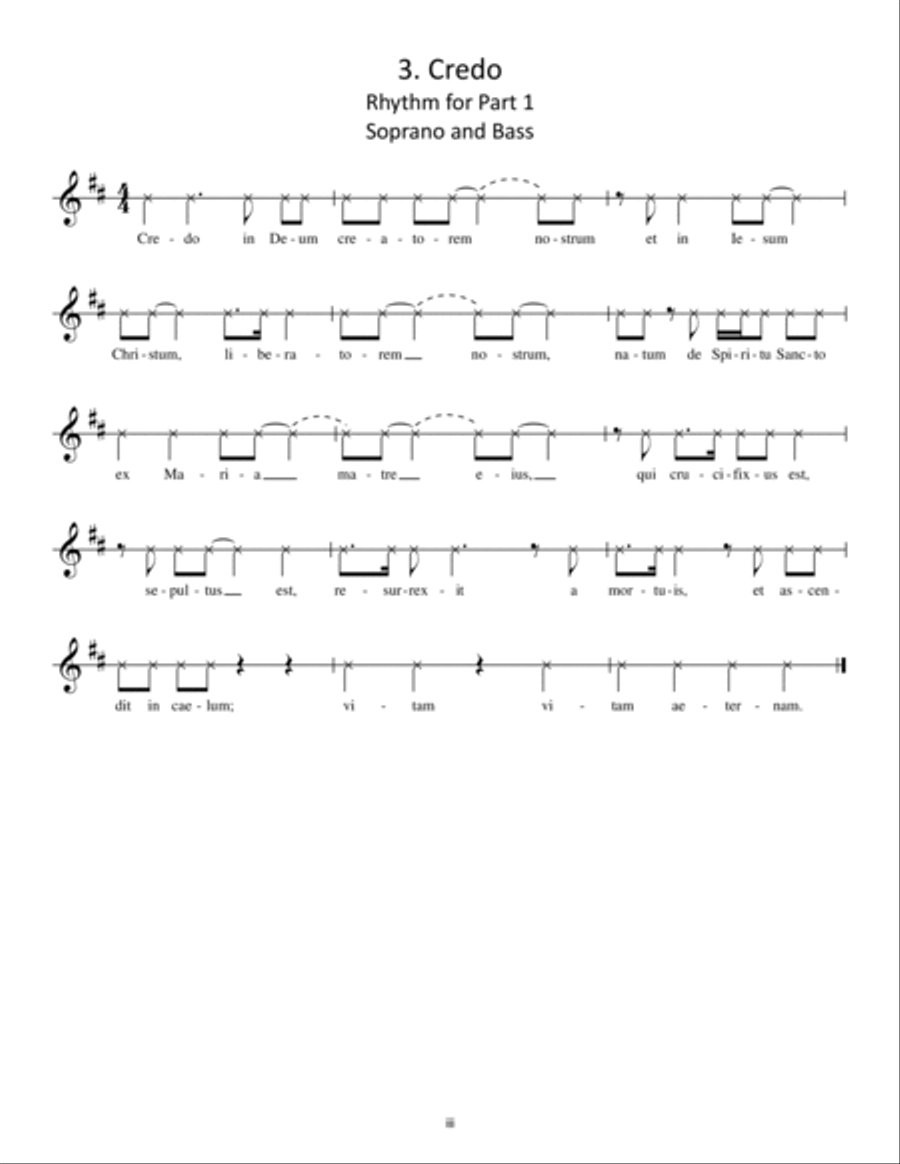 missa brevis no. 1 4-Part scores gallery preview page 3