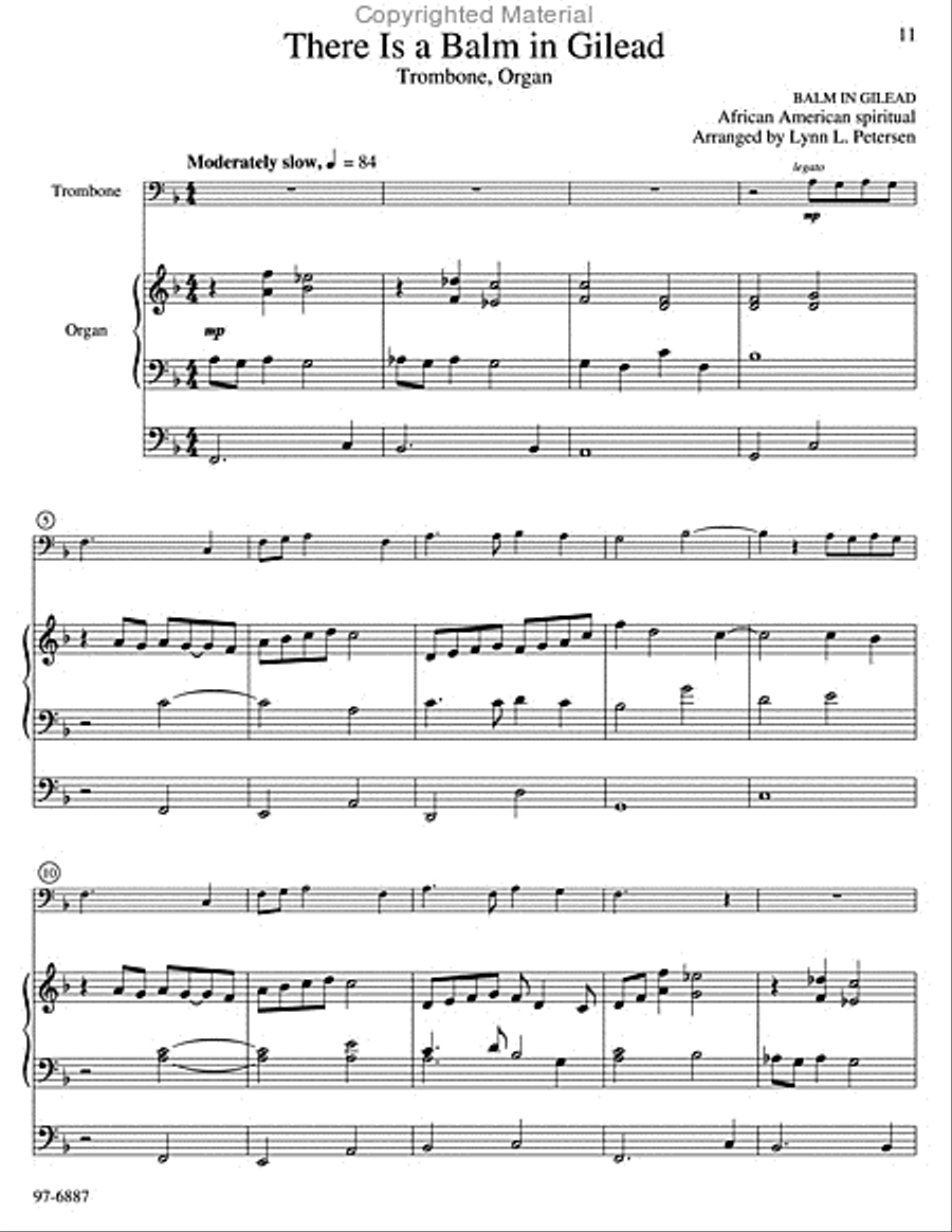 Spiritual Sounds for Trombone and Organ