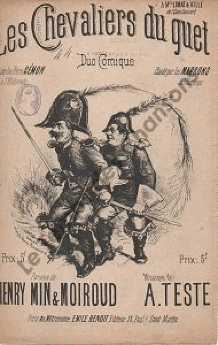 Chevaliers Du Guet Chant-Piano Voice Solo scores gallery preview page 1