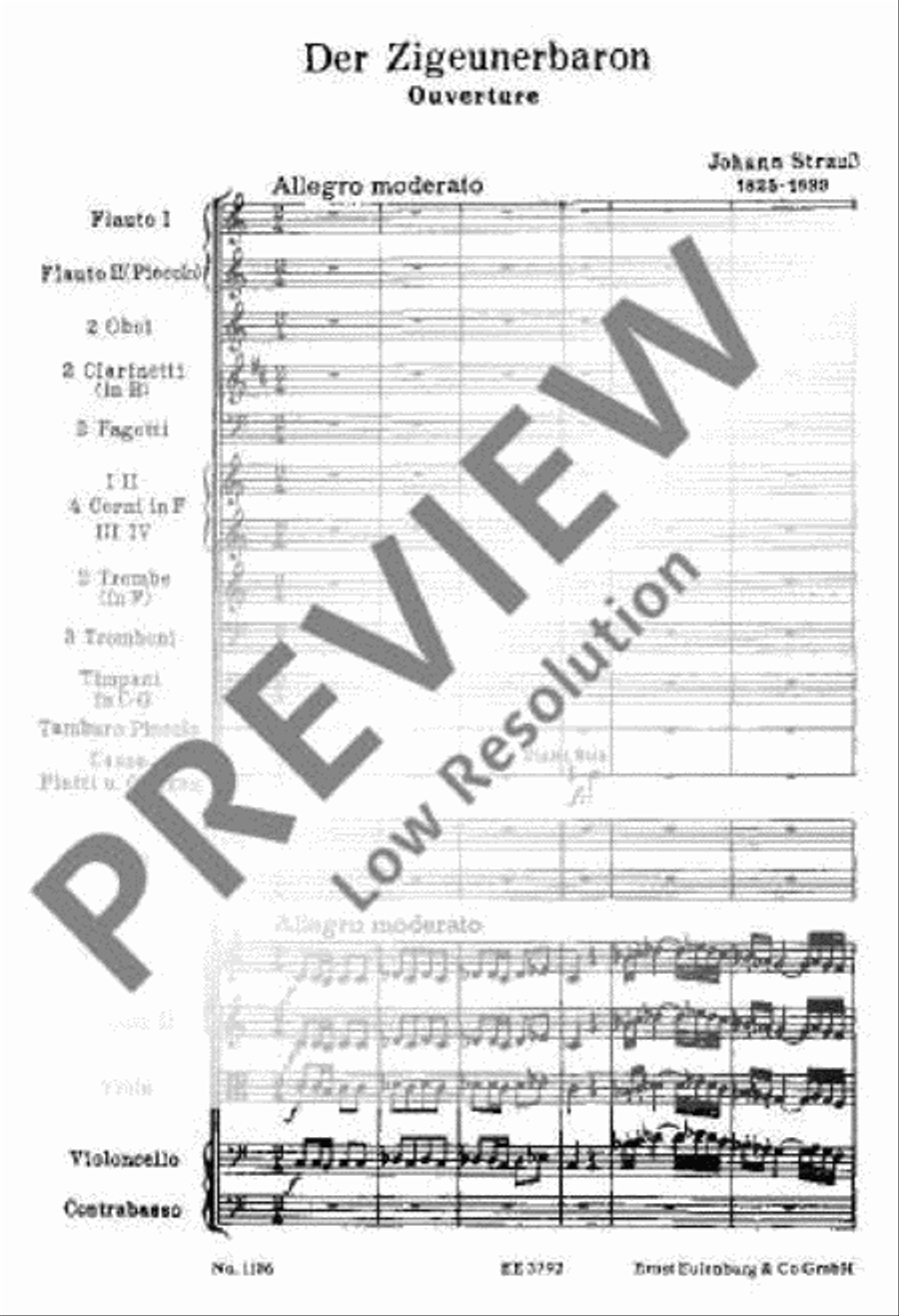The Gipsy Baron The Gipsy Baron Orchestra scores gallery preview page 4