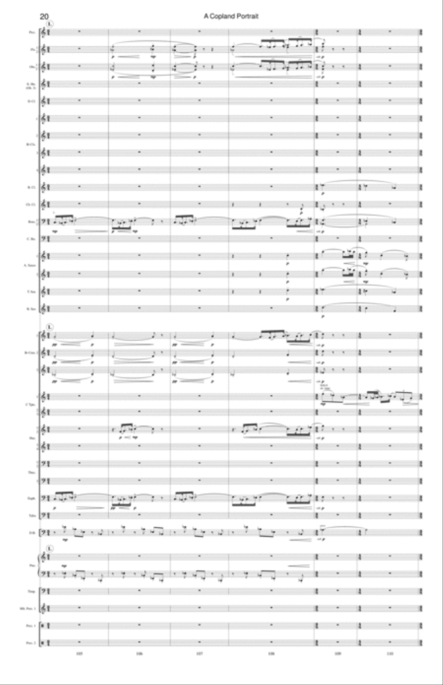 A Copland Portrait Concert Band scores gallery preview page 10