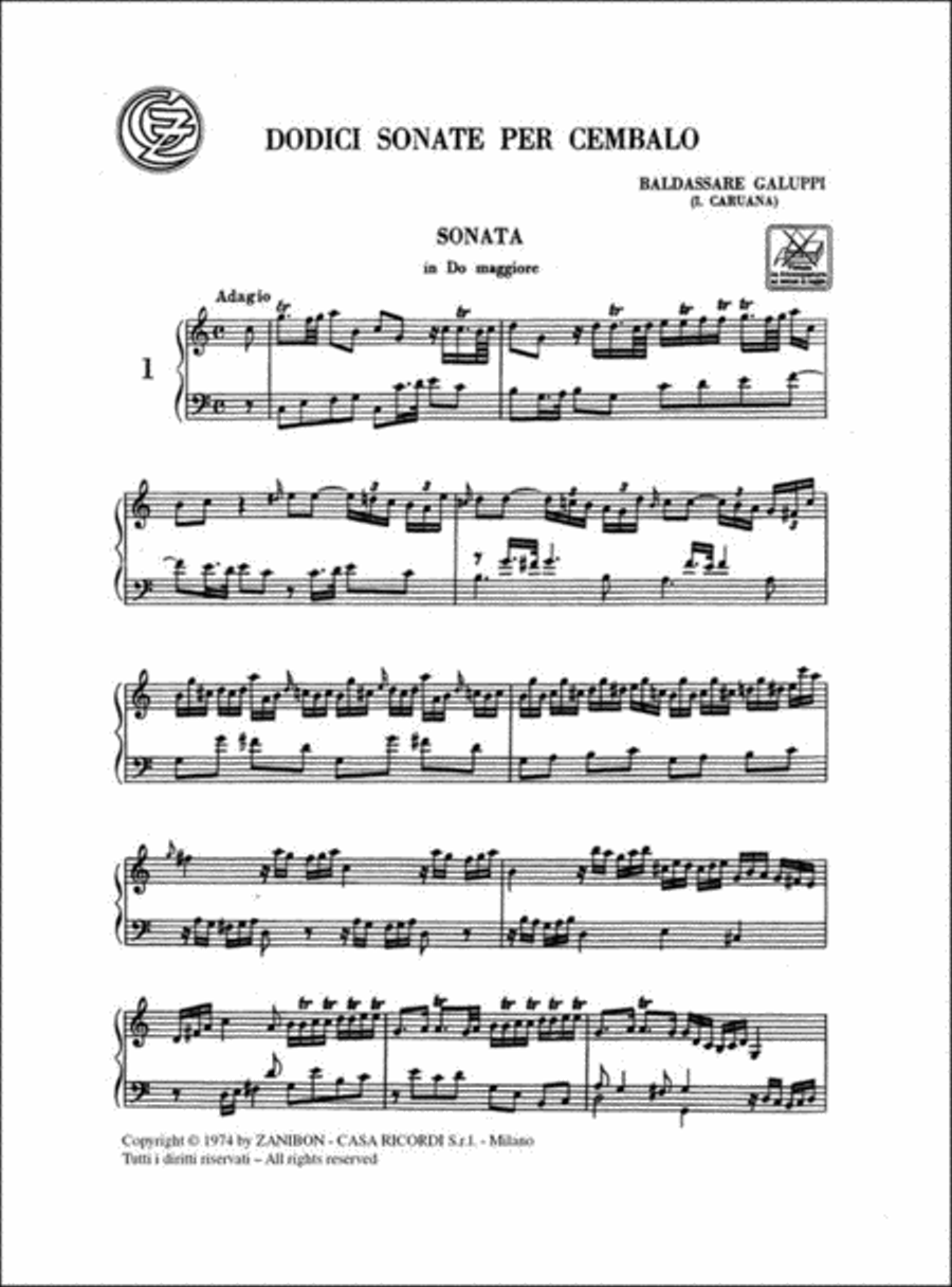 12 Sonate Piano Solo scores gallery preview page 2