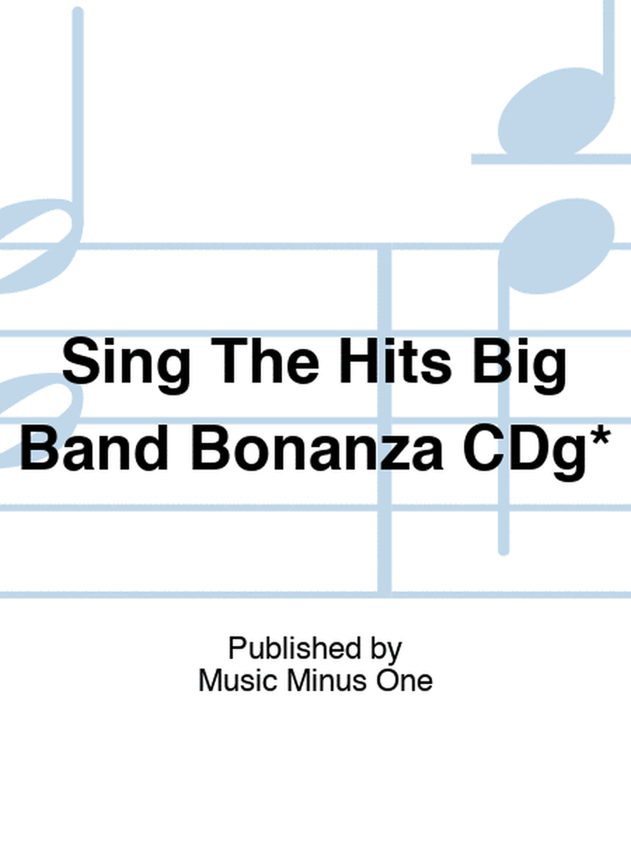 Sing The Hits Big Band Bonanza CDg*