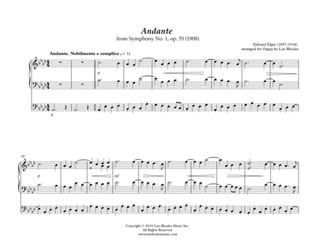 Elgar - Andante from Symphony no. 1 in Ab, op.55 - Organ solo
