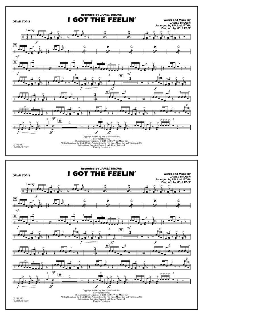 I Got the Feelin' - Quad Toms