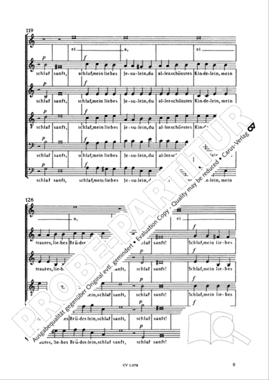 Alleluja, merk auf, mein Herz SSATBB scores gallery preview page 10