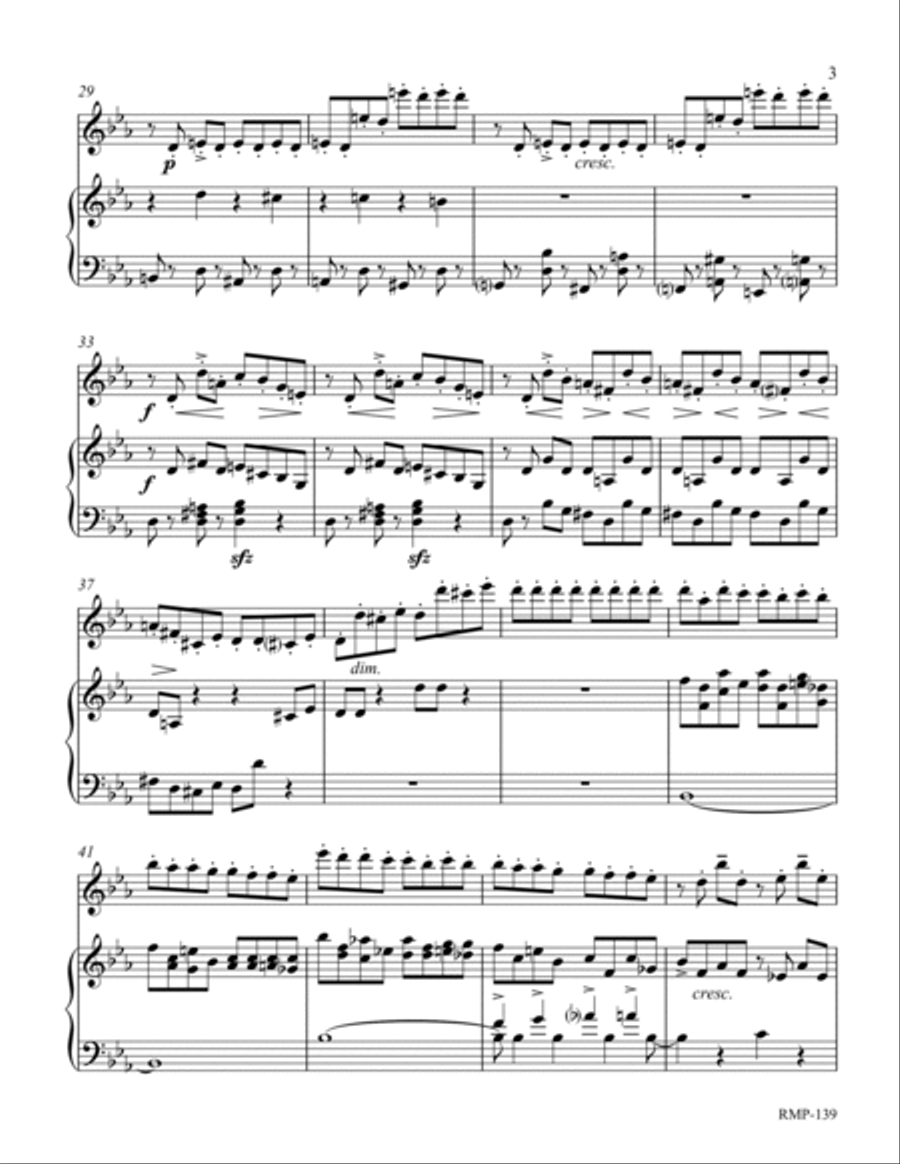 Moszkowski - The Lady Juggler (La Jongleuse) for flute and piano Flute scores gallery preview page 3