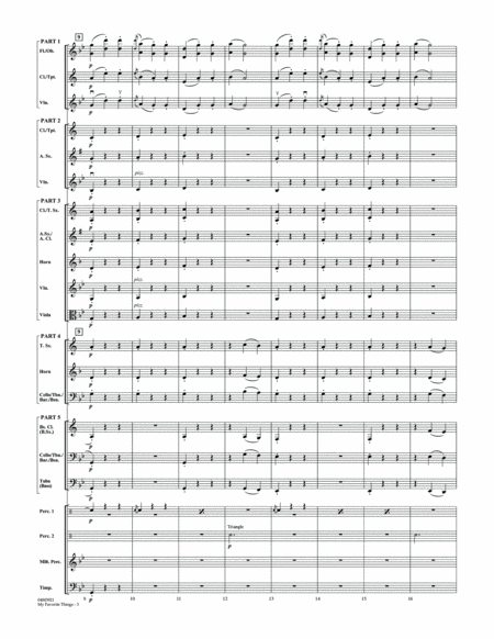 My Favorite Things (from The Sound of Music) - Conductor Score (Full Score)