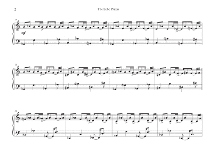 The Echo Praxis - VII. Heptadra Chamber Music scores gallery preview page 3