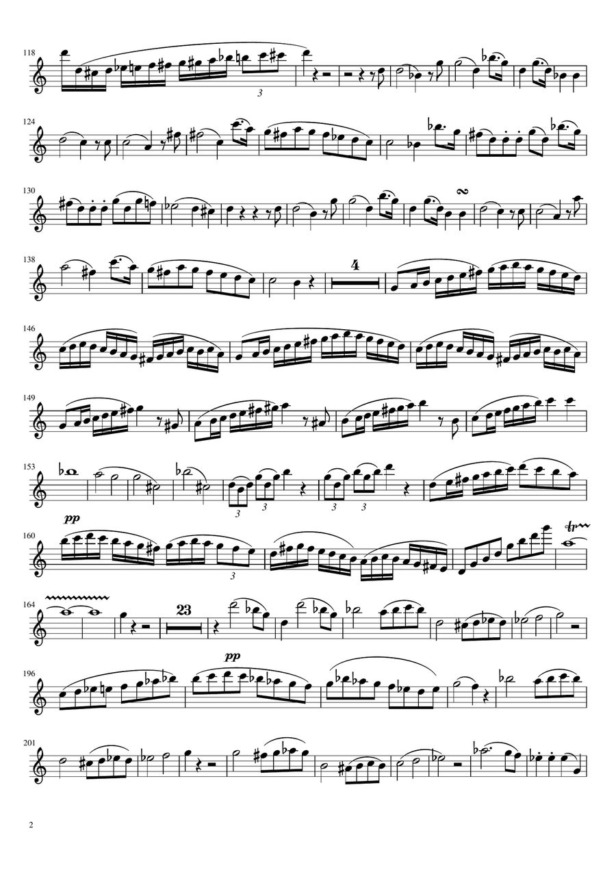Clarinet Concerto in Bb Major by P.J Riotte Clarinet Solo scores gallery preview page 2