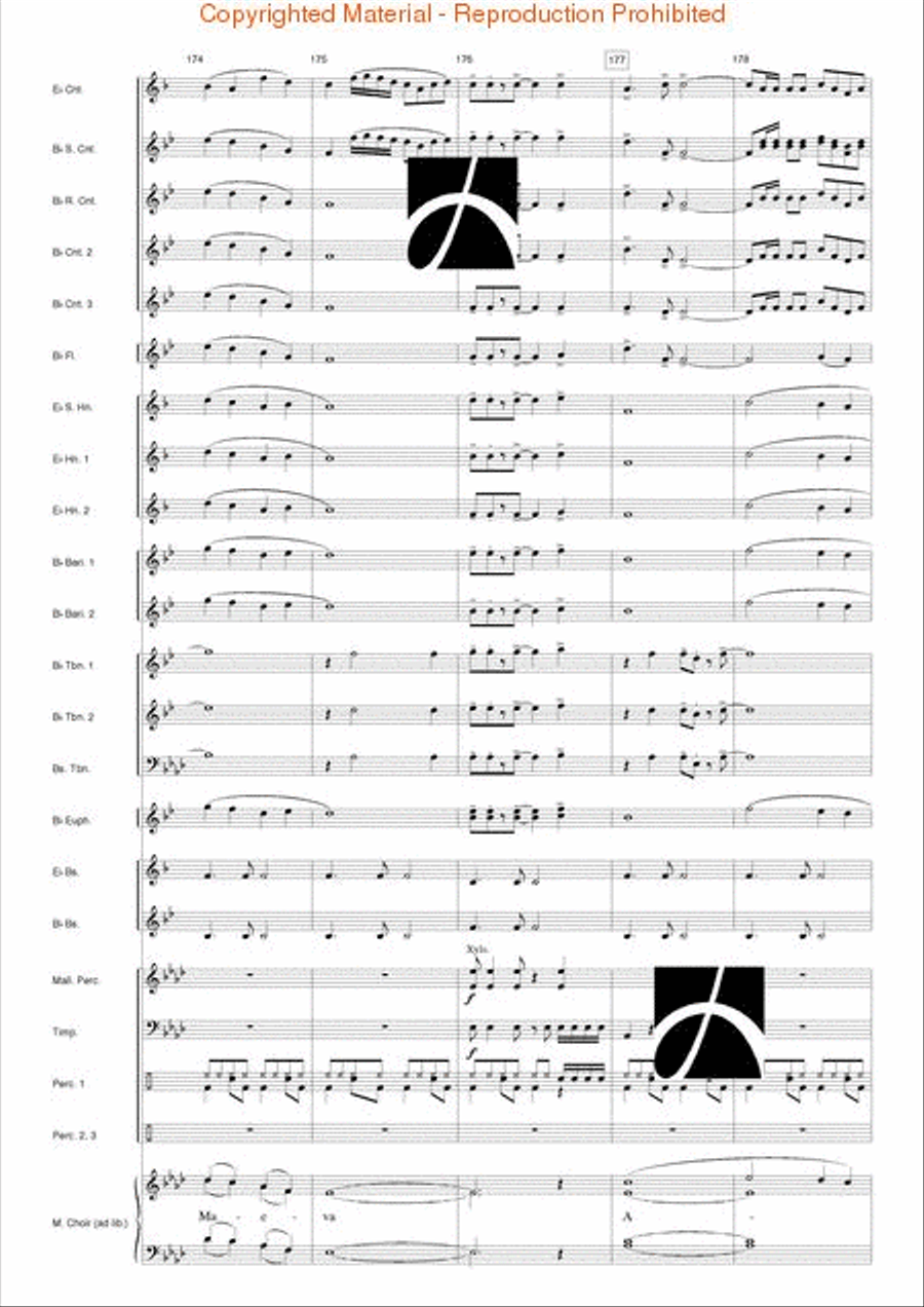 Pacific Dreams Concert Band scores gallery preview page 33