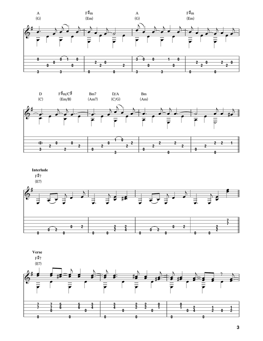 Mrs. Robinson (arr. Bill LaFleur) Acoustic Guitar scores gallery preview page 3