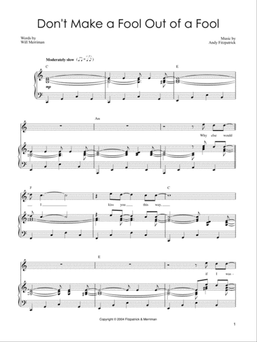 Don't Make a Fool Out of a Fool Voice scores gallery preview page 2