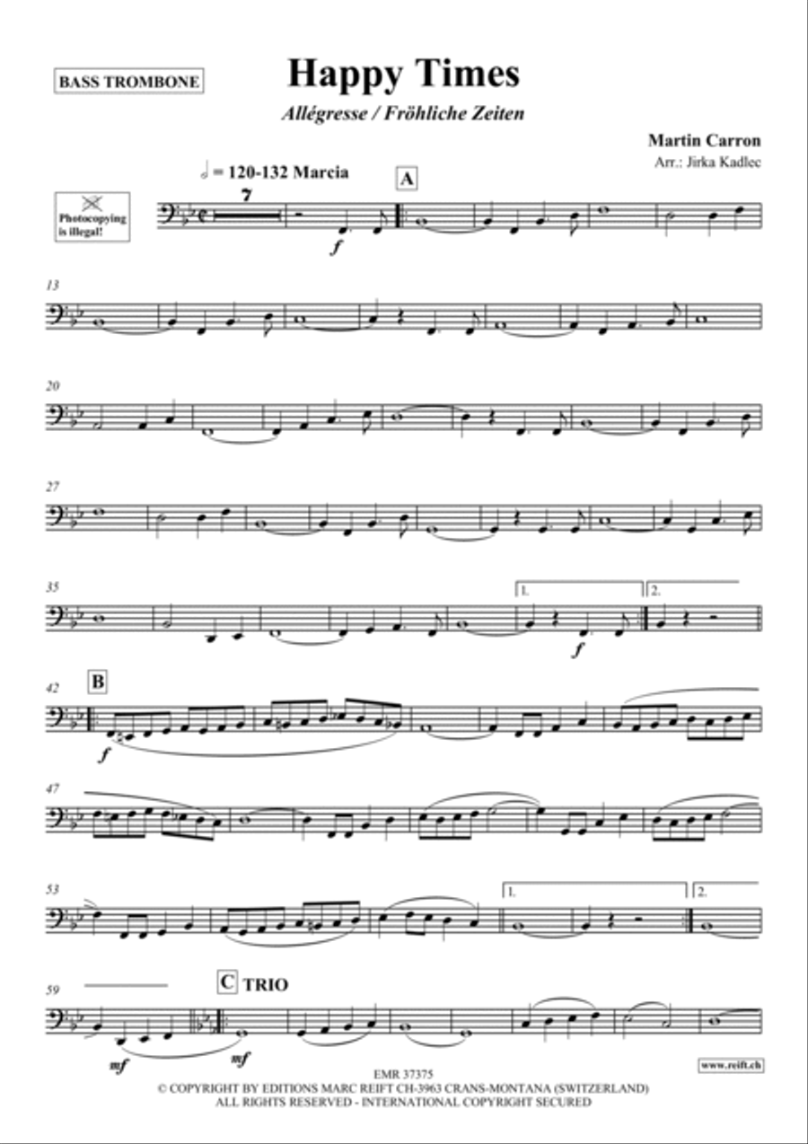 Happy Times Trombone scores gallery preview page 2