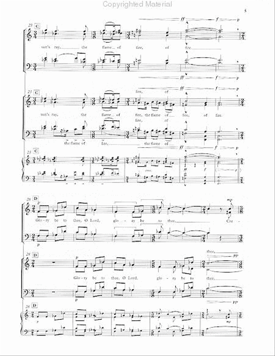 Hymn to the Creator of Light SSAATTBB scores gallery preview page 2