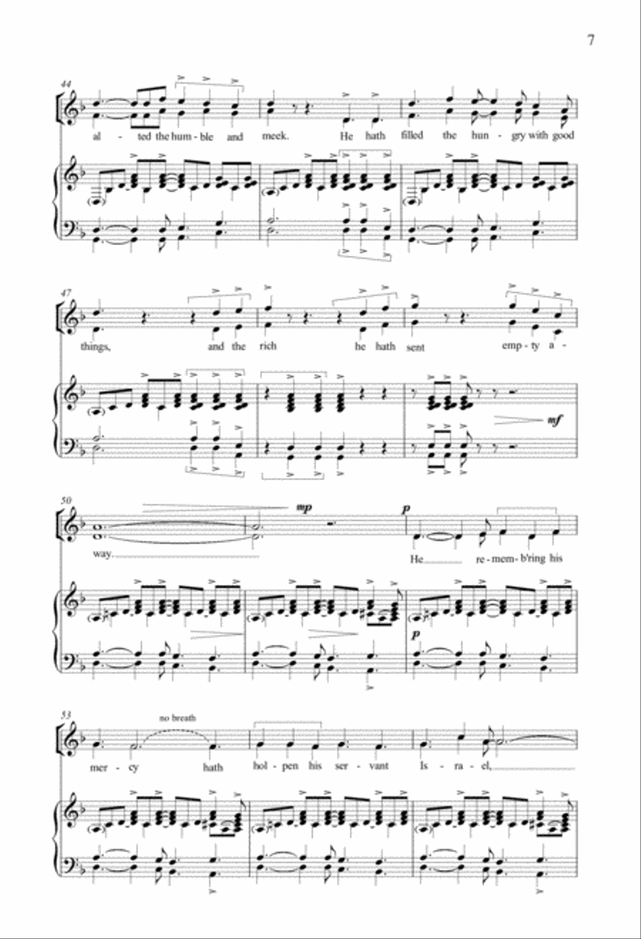 Magnificat and Nunc Dimittis SSA scores gallery preview page 5