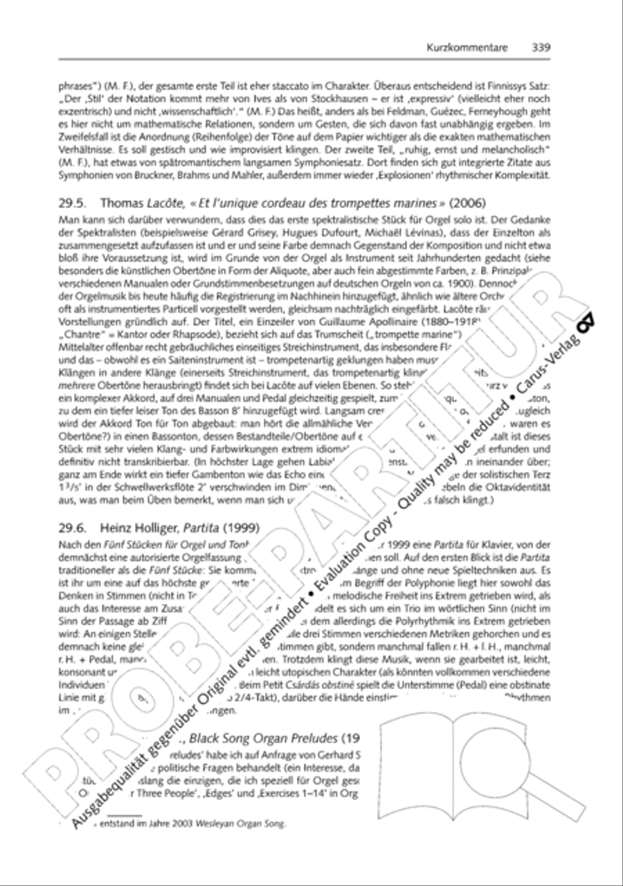 Orgelschule zur historischen Auffuhrungspraxis Organ Solo scores gallery preview page 340