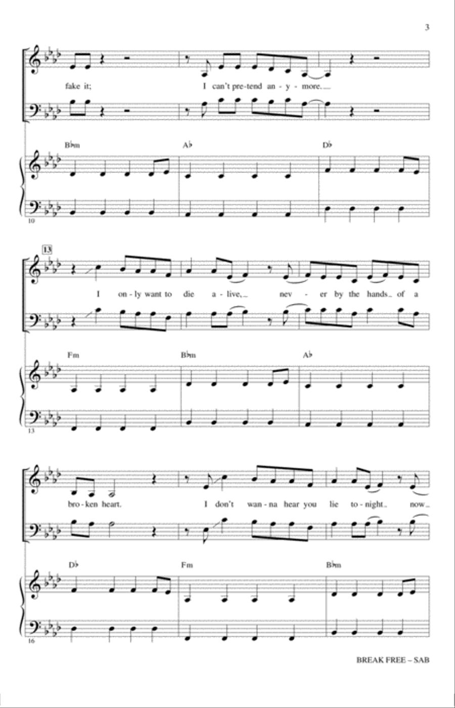 Break Free 3-Part scores gallery preview page 2