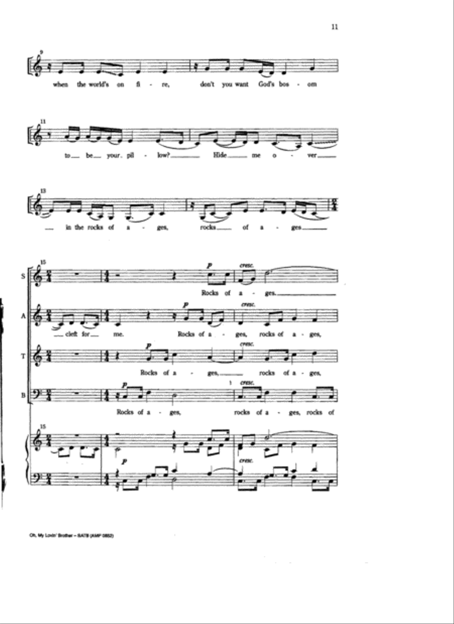 This Bitterly Beautiful Land Two Choruses 4-Part scores gallery preview page 7