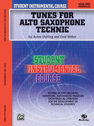 Book cover for Student Instrumental Course Tunes for Alto Saxophone Technic