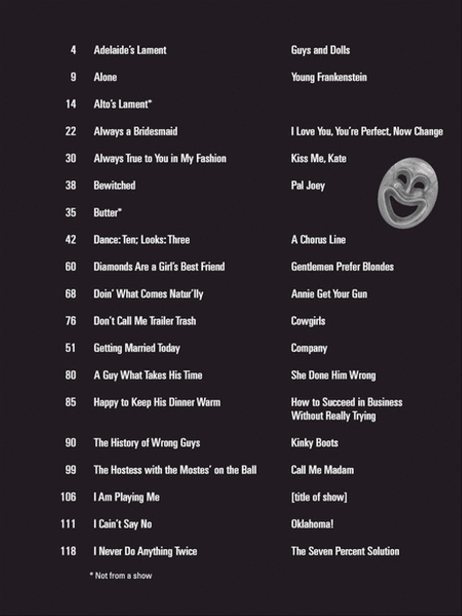 Belter's Book of Comedy Songs - Third Edition Voice scores gallery preview page 2