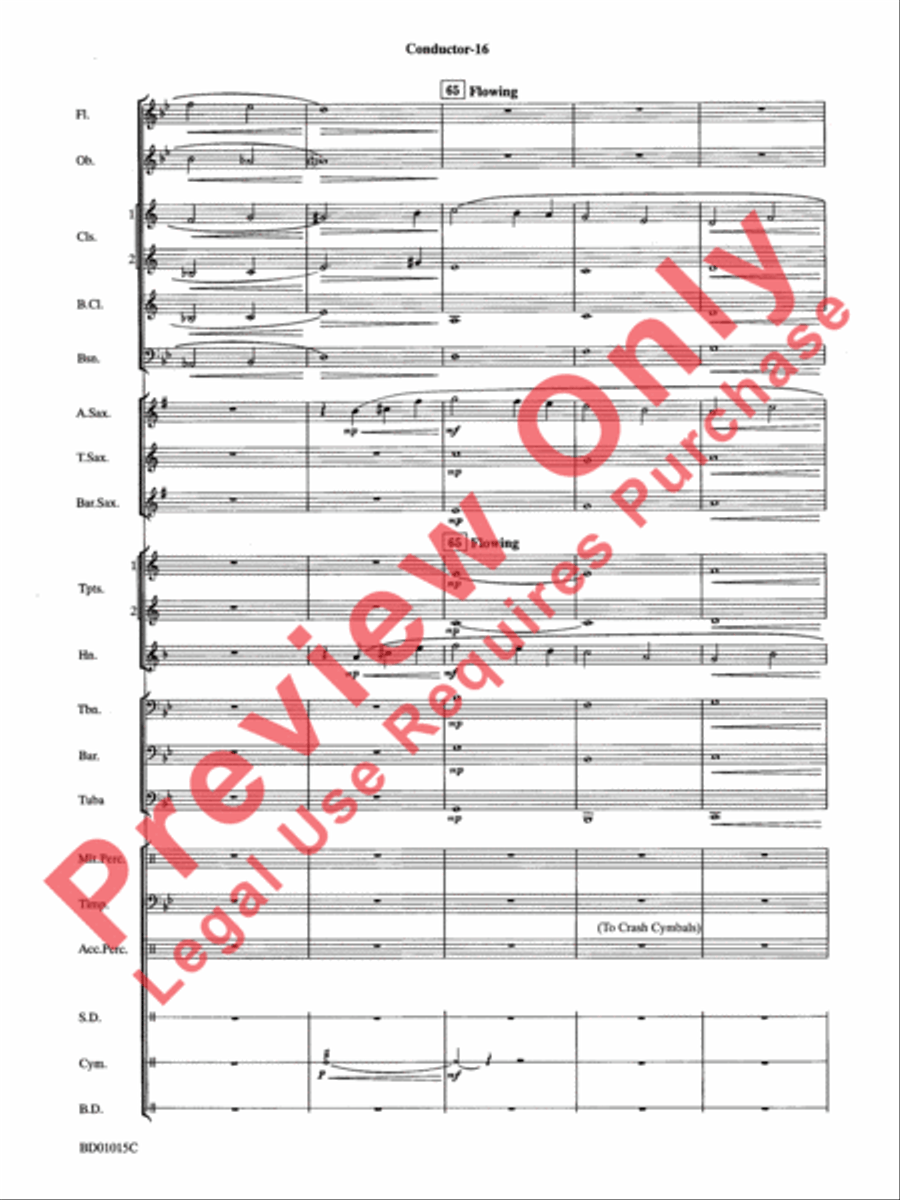 Ash Lawn Echoes (An Overture for Band) Concert Band scores gallery preview page 19