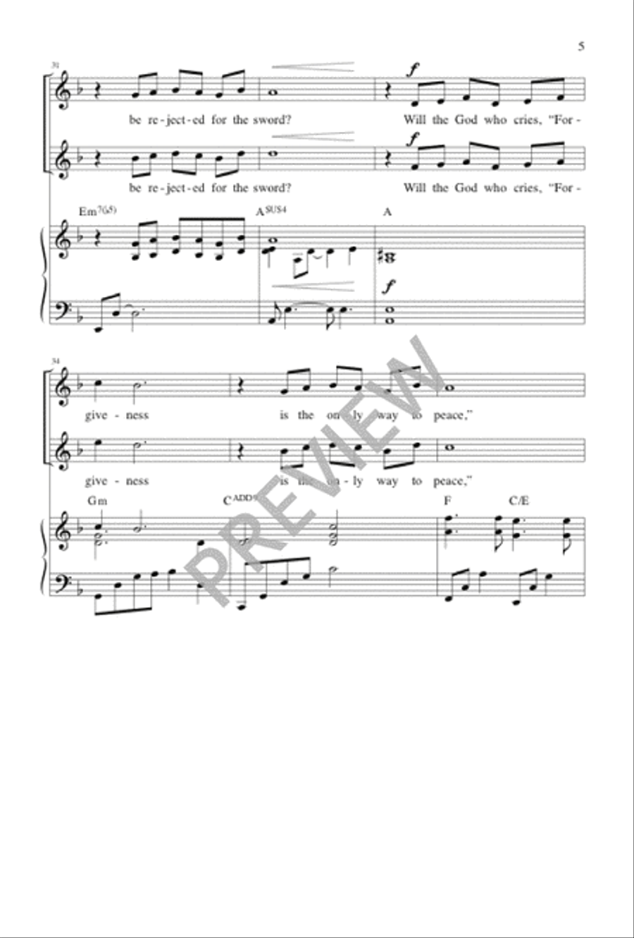 Will the Circle Be Unbroken? 2-Part scores gallery preview page 5
