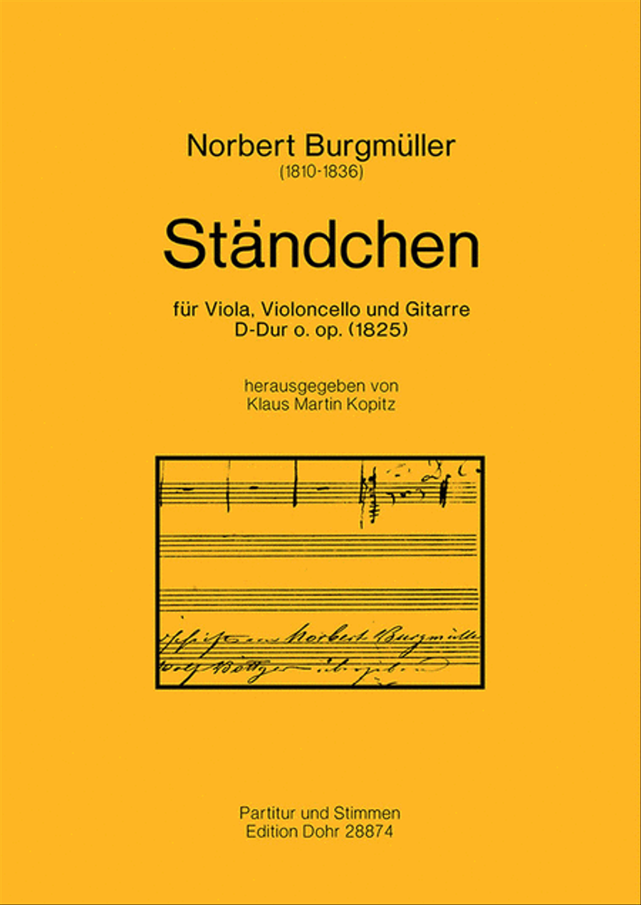 Ständchen für Viola, Violoncello und Gitarre D-Dur (1825) Cello scores gallery preview page 1